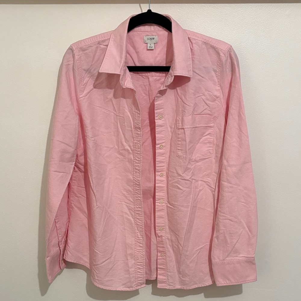 J. Crew Women’s Light Pink Button-Down Shirt